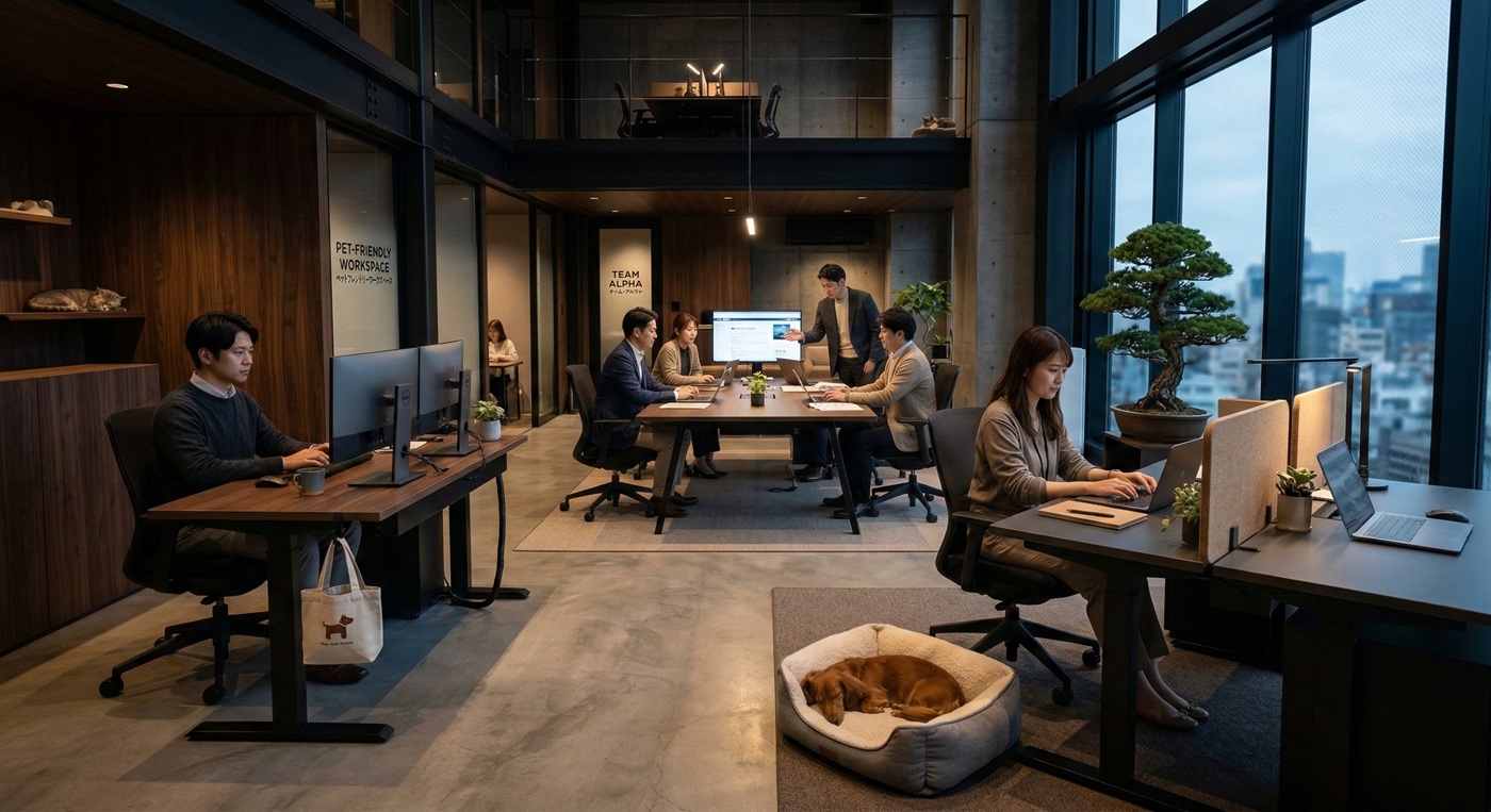 多様性を体現する洗練されたオフィス空間