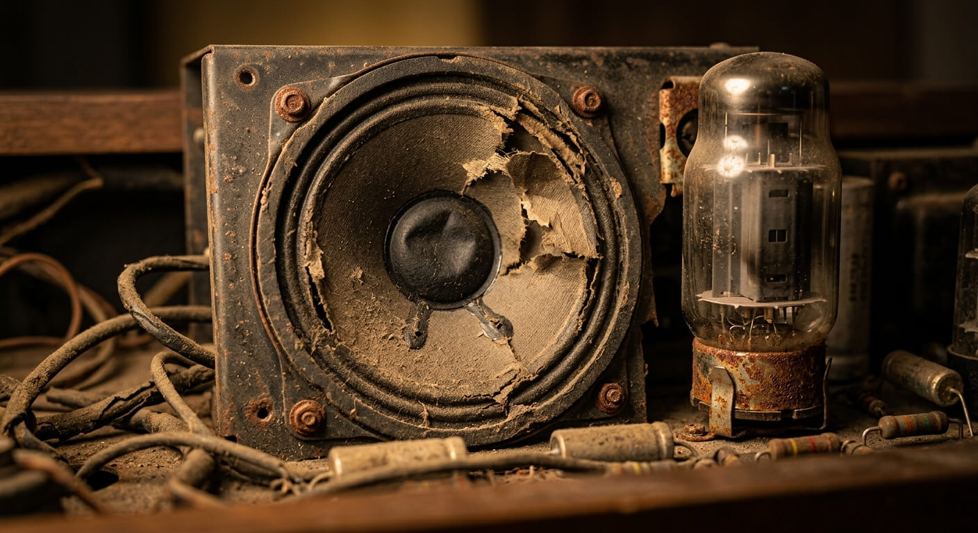 壊れたオーディオも歓迎